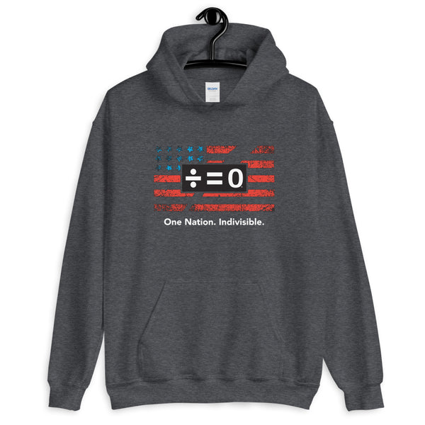 One Nation Unisex Hooded Patriotic Sweatshirt (Dark/More Colors)