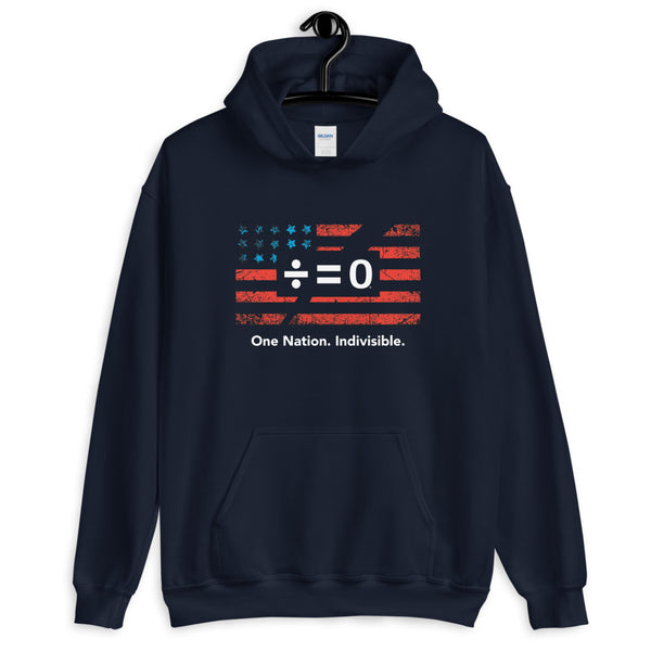 One Nation Unisex Hooded Patriotic Sweatshirt (Dark/More Colors)