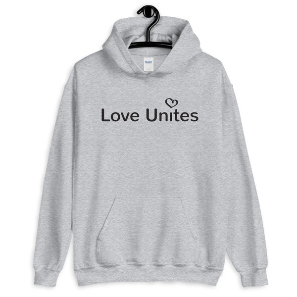 Love Unites Heart Unisex Hooded Sweatshirt (More Colors)