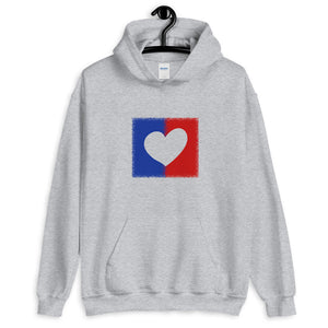 American Unity Heart Unisex Hooded Patriotic Sweatshirt (More Colors)