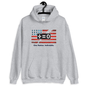 One Nation Unisex Hooded Patriotic Sweatshirt (More Colors)