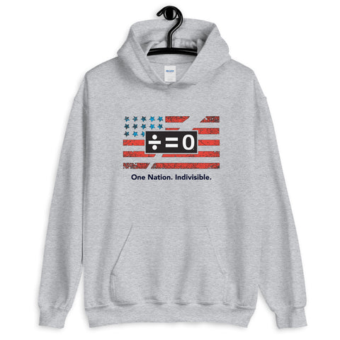 One Nation Unisex Hooded Patriotic Sweatshirt (More Colors)