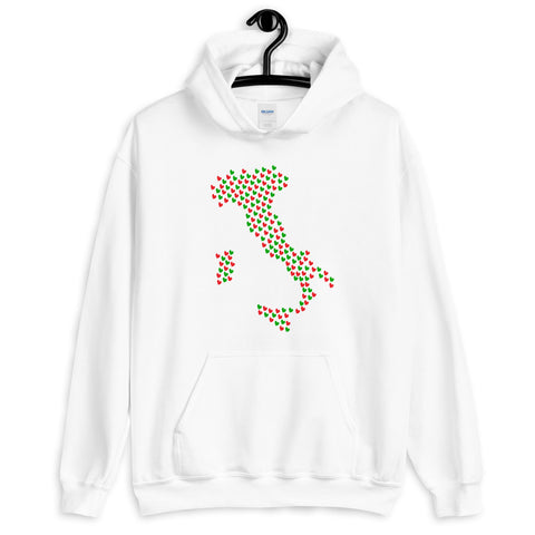 Love Italy Unisex Hooded Sweatshirt (More Colors)