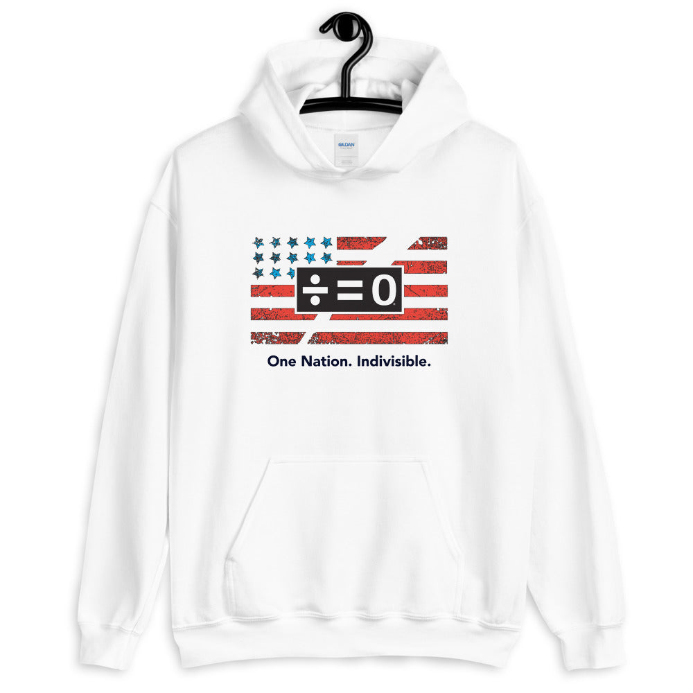 One Nation Unisex Hooded Patriotic Sweatshirt (More Colors)