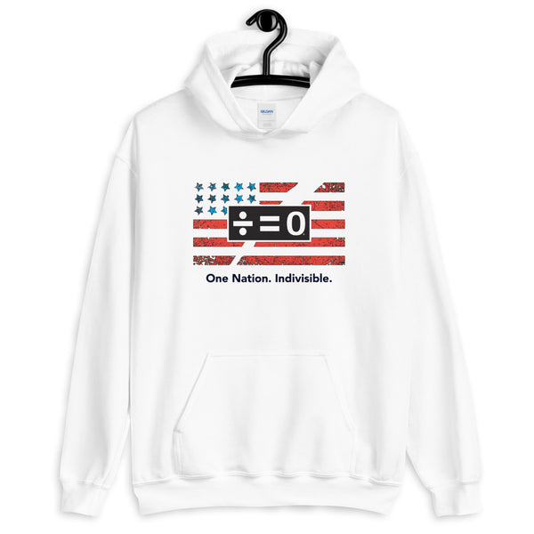 One Nation Unisex Hooded Patriotic Sweatshirt (More Colors)