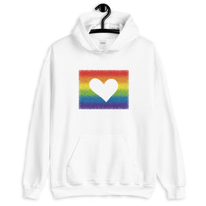 Rainbow Pride Unisex Hooded Sweatshirt (More Colors)