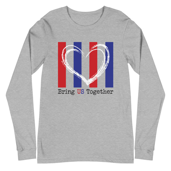 Bring US Together Unisex Long Sleeve Patriotic Tee (More Colors)