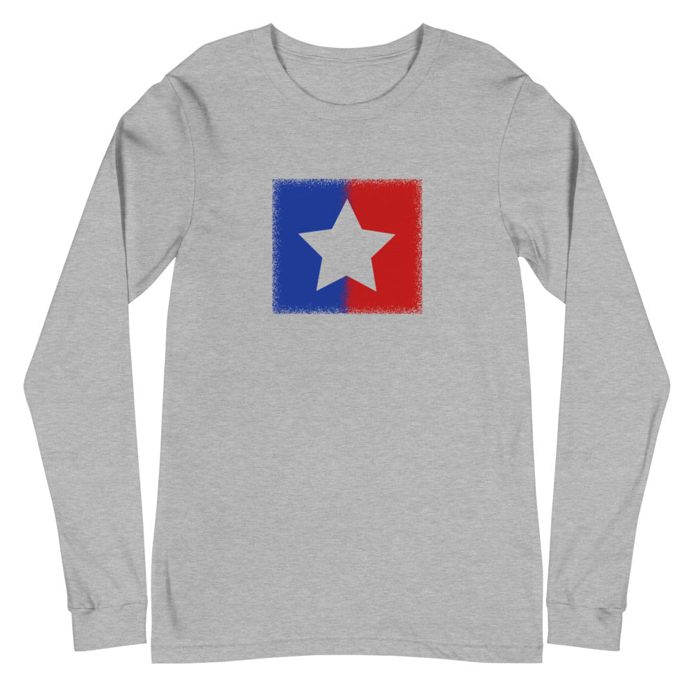 American Unity Star Unisex Long Sleeve Patriotic Tee (More Colors)