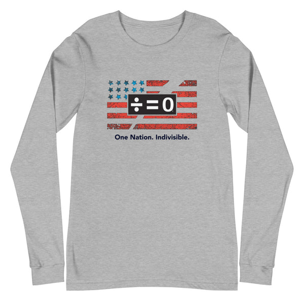 One Nation Unisex Long Sleeve Patriotic Tee (More Colors)