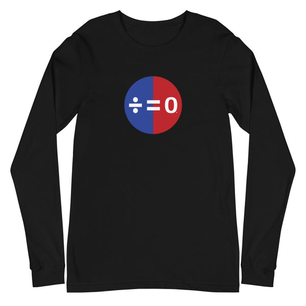 Red, White & Blue Unity Symbol Unisex Long Sleeve Patriotic Tee (More Colors)