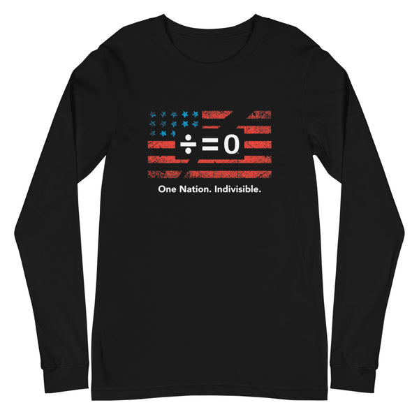 One Nation Unisex Long Sleeve Patriotic Tee (More Colors)