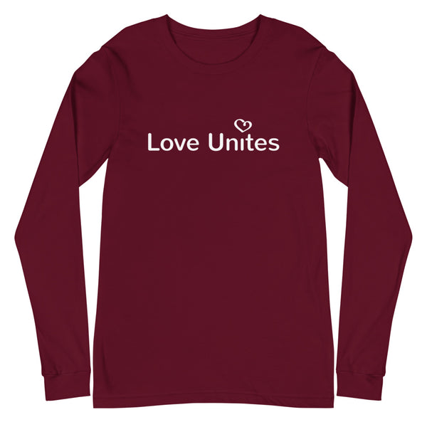 Love Unites Heart Unisex Long Sleeve Tee (More Colors)