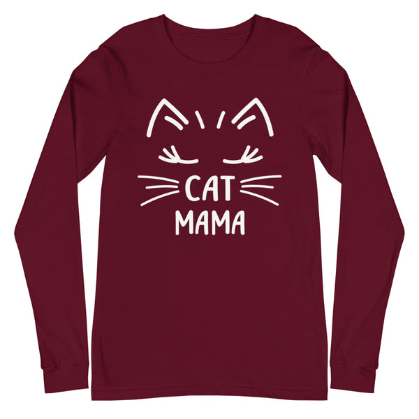 Cat Mama Unisex Long Sleeve Tee (More Colors)