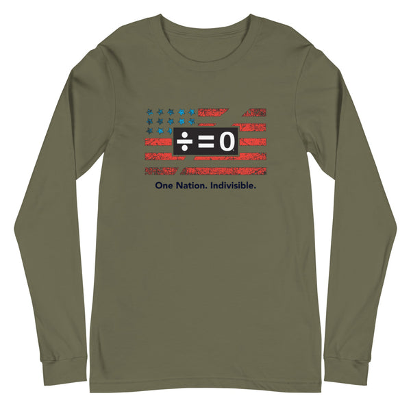One Nation Unisex Long Sleeve Patriotic Tee (More Colors)