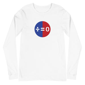 Red, White & Blue Unity Symbol Unisex Long Sleeve Patriotic Tee (More Colors)
