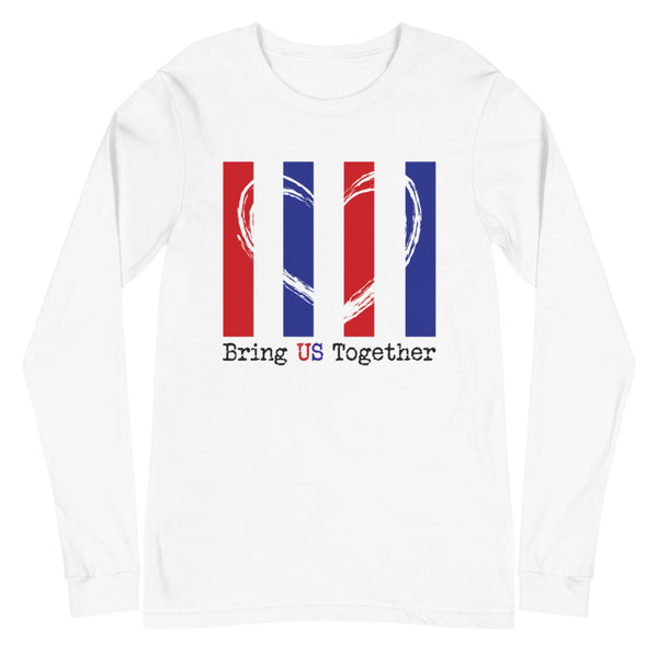 Bring US Together Unisex Long Sleeve Patriotic Tee (More Colors)
