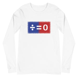 Red, White & Blue Unity Square Unisex Long Sleeve Patriotic Tee (More Colors)