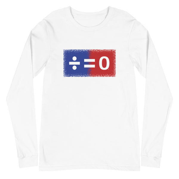 Red, White & Blue Unity Square Unisex Long Sleeve Patriotic Tee (More Colors)