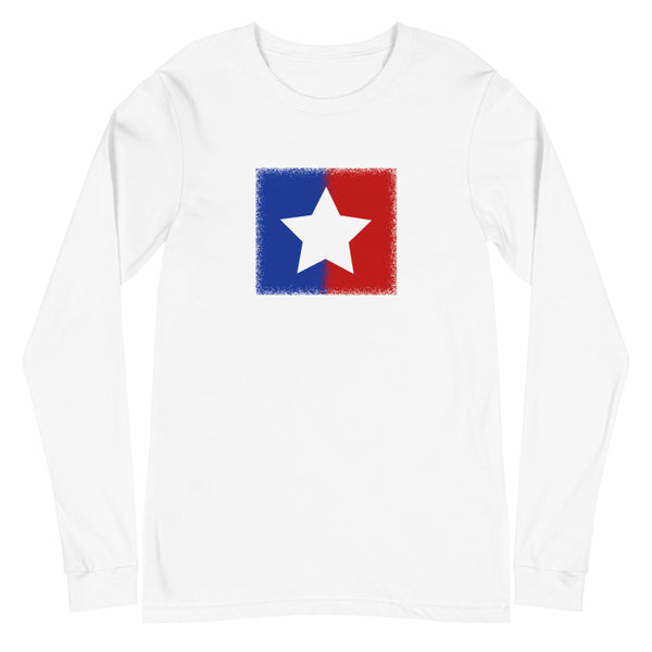American Unity Star Unisex Long Sleeve Patriotic Tee (More Colors)