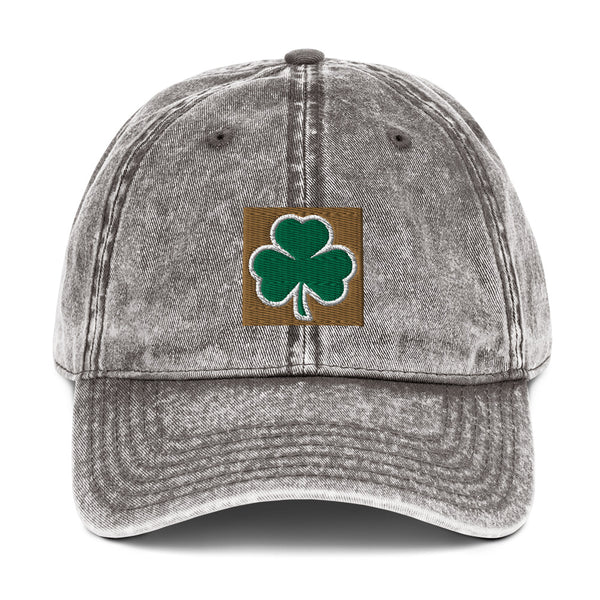 Irish Shamrock Vintage Cotton Cap (More Colors)