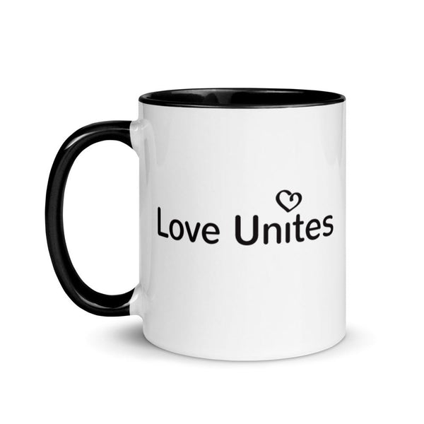Love Unites Heart Mug with Color Accents (More Colors)