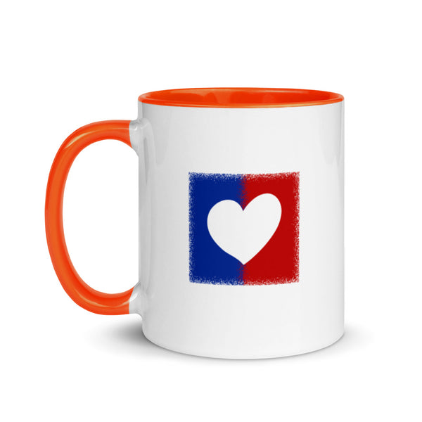 American Unity Heart Patriotic Mug with Color Accents (More Colors)
