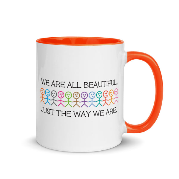 We Are All Beautiful Mug with Color Accents (More Colors)