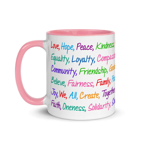 Kind Words Mug with Color Accents (More Colors)