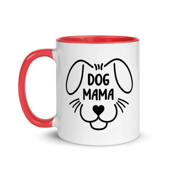Dog Mama Mug with Color Accents (More Colors)