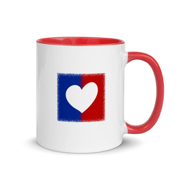 American Unity Heart Patriotic Mug with Color Accents (More Colors)