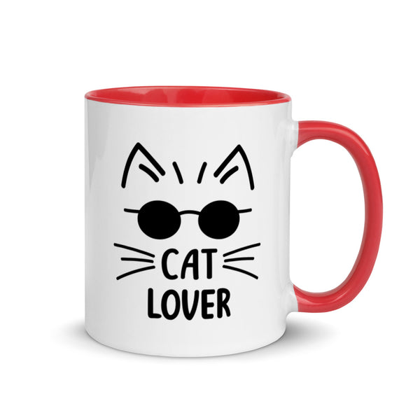 Cat Lover Mug with Color Accents (More Colors)
