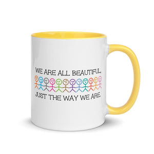 We Are All Beautiful Mug with Color Accents (More Colors)