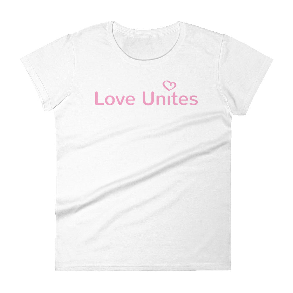 Love Unites Heart Women's Tee (Pink/More Colors)