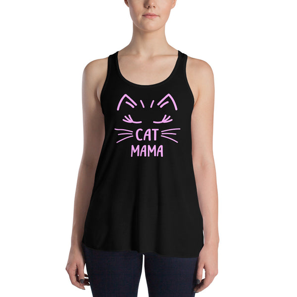 Cat Mama Women's Flowy Racerback Tank (More Colors)