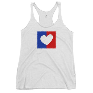 American Unity Heart Women's Racerback Tank