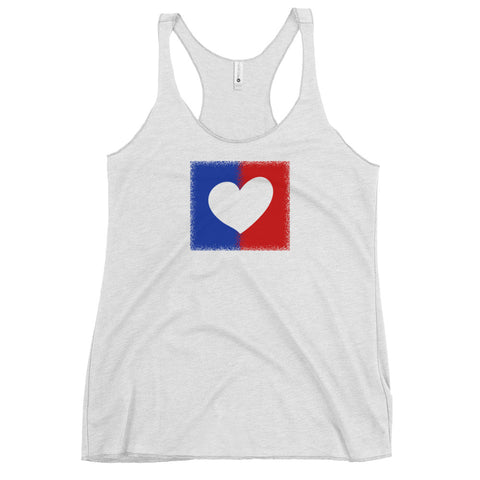 American Unity Heart Women's Racerback Tank