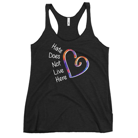 Hate Does Not Live Here Women's Racerback Tank (More Colors)